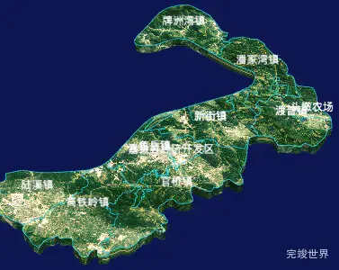 echarts咸宁市嘉鱼县geoJson地图3d地图自定义贴图-绿色地面